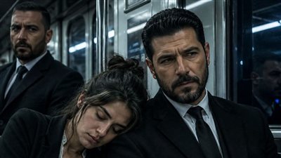 حطت راسها على كتف رجل غريب فى المترو 