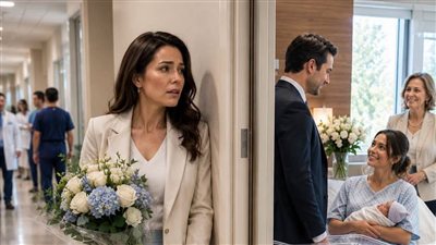 قبل ما تدخل تزور ابن اختها فى المستشفى