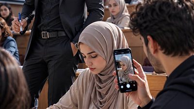 فى الجامعة
